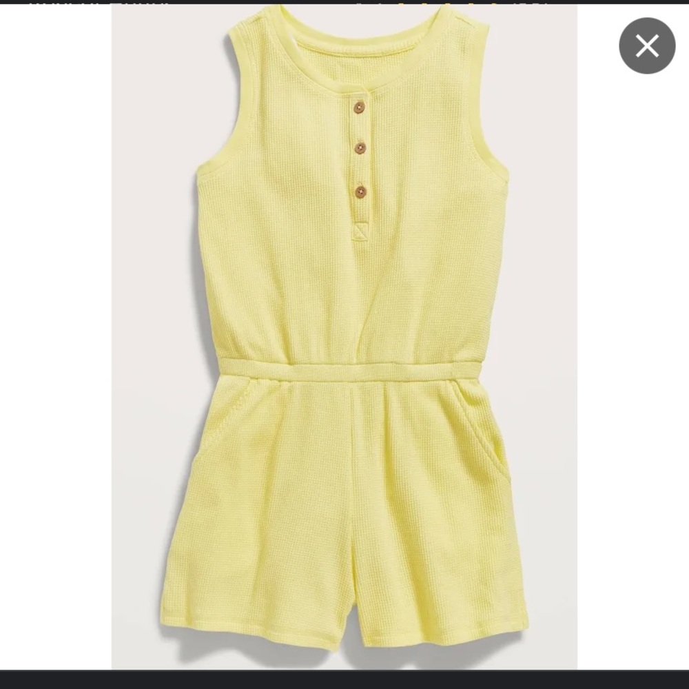 Old Navy sleeveless waffle-knit romper